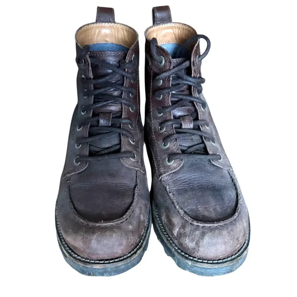 Keen Men's The 59 Moc Brown Leather Hiking Work Heritage Rugged‎ Boots - Size 40